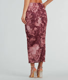 Stroll The Garden Mesh Floral Maxi Skirt