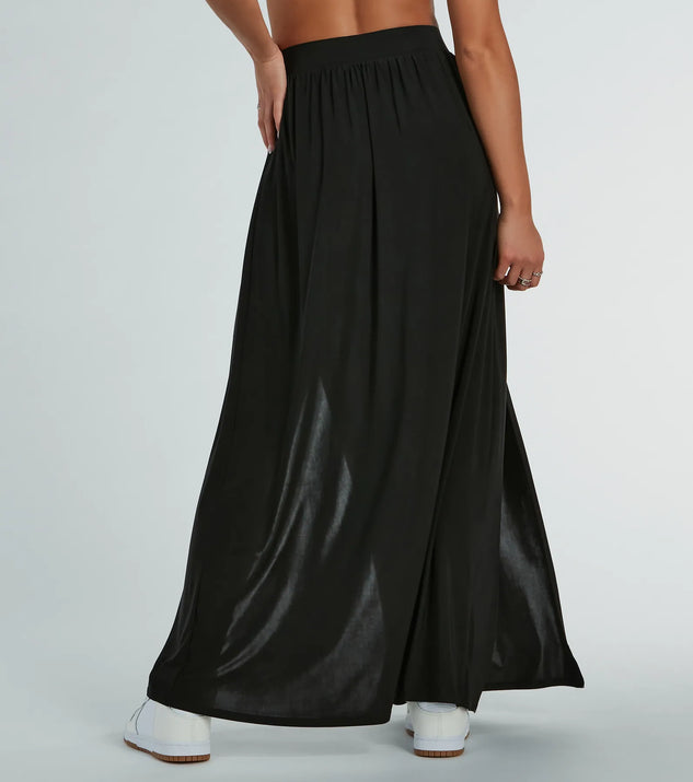 Statement Made High-Rise Dual-Slit Maxi Skirt | Windsor Statement Made High-Rise Dual-Slit Maxi Skirt | Windsor