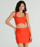Set For Compliments High-Rise Bandage Mini Skirt
