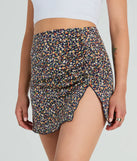 Effortless Beauty High Rise Floral Mini Skirt
