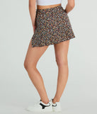 Effortless Beauty High Rise Floral Mini Skirt