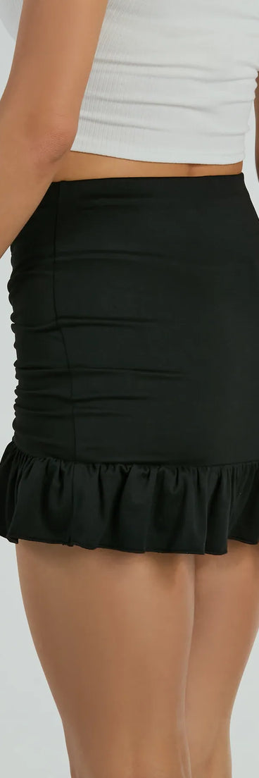 Flirty Fun High-Rise Ruffle Mini Skirt