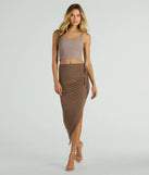 
Upgrade your style game for 2025 with the Social Girlie High Rise Slit Midi Skirt in mocha, perfect for any fashion-forward wardrobe.