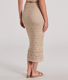 Blissful View High Rise Crochet Midi Skirt