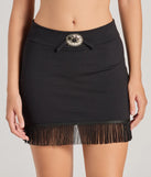 
Upgrade your style game for 2025 with the Cowgirl Lonestar Fringe Mini Skirt in black, perfect for any fashion-forward wardrobe.