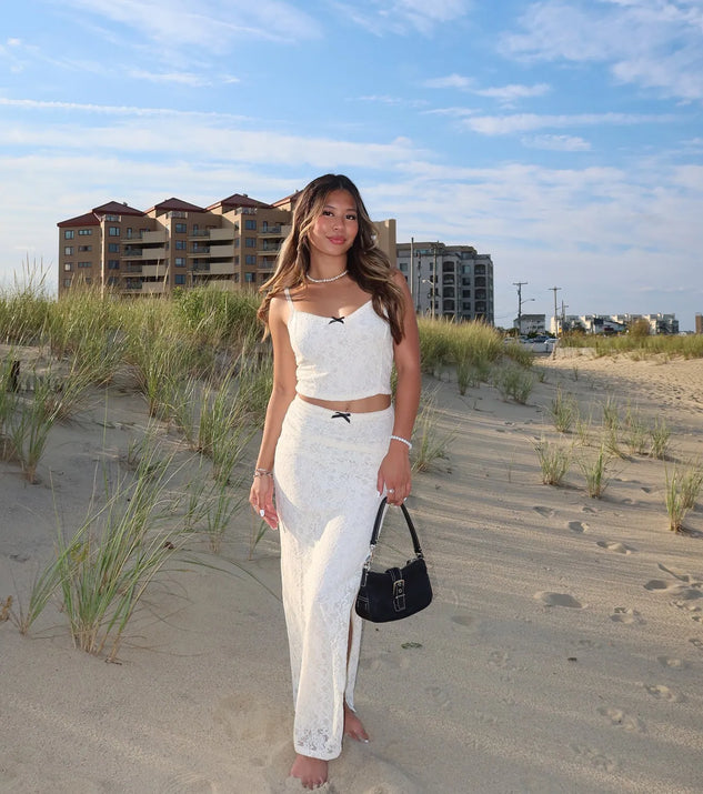 Unforgettable Dream High Rise Lace Maxi Skirt | Windsor