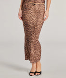 Effortlessly create party outfits or vacation-ready looks with the Forever Fierce Leopard Print and Bow Maxi Skirt, one part of a versatile women's leopard print matching set perfect for quick and easy outfit combinations from layering chic outfits to transitioning your look seamlessly.