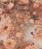 The Adorable In Floral Mesh Drop Waist Mini Skirt in brown is a women's workwear piece offering a trendy style and unique accents, perfect for effortlessly creating an outfit-of-the-day look that transitions your office look to going-out ready.