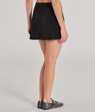 The Total Sweetness High-Rise Lace Trim Skirt is a trendy women's bottom in black, designed with modern details and alluring textures to complete chic outfits for 2025.