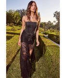 Pair the Keep A Secret Lace Slit Maxi Skirt with your favorite crop or bodysuit for effortless warm-weather looks with on-trend black skirts that speak your style.
