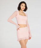 Create bold, fashion-forward looks for summer with the Perfect Match High-Rise Lace Mini Skirt in pink, a must-have piece from Windsor’s collection of stylish bottoms for women.