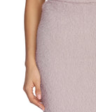 Fuzzy Eyelash Mini Skirt