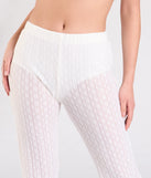Create bold, fashion-forward looks for spring or summer with the Bohemian Chic Sheer Lace Flare Pants in ivory, a must-have piece from Windsor’s collection of stylish bottoms for women.