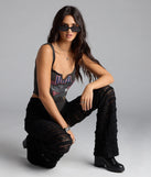 Choosing black pants means the Make A Statement Sheer Lace Flare Pants are your new power move—polished enough for plans, bold enough for the gram.