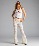 Choosing ivory pants means the Make A Statement Sheer Lace Flare Pants are your new power move—polished enough for plans, bold enough for the gram.