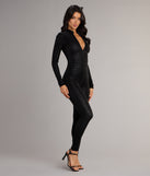 Midnight Mischief Leopard Print Catsuit