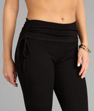 Lounge Goals Rib Knit Flare Pants