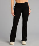 Lounge Goals Rib Knit Flare Pants