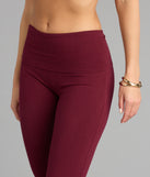 Chill Time Rib Knit Flare Pants