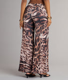 Wild Side Leopard Wide-Leg Pants
