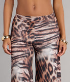 Wild Side Leopard Wide-Leg Pants