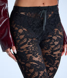 Lace Games Ruffle Capri Pants