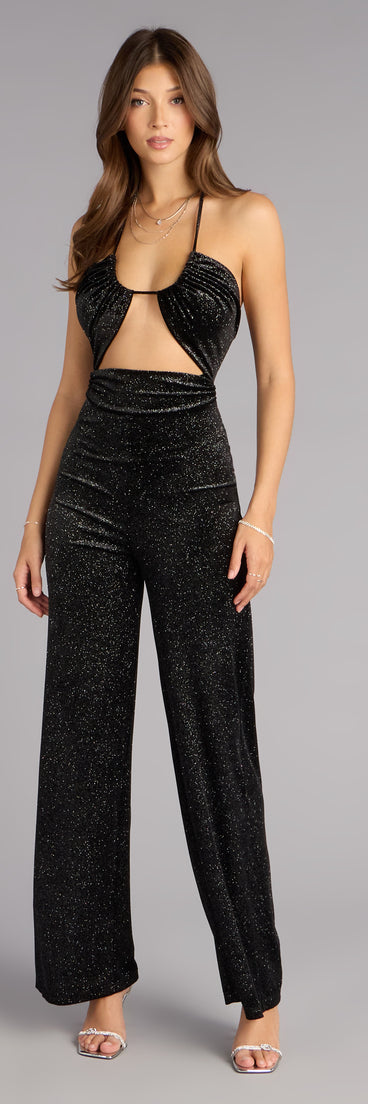 Moonlit Velvet Halter Jumpsuit