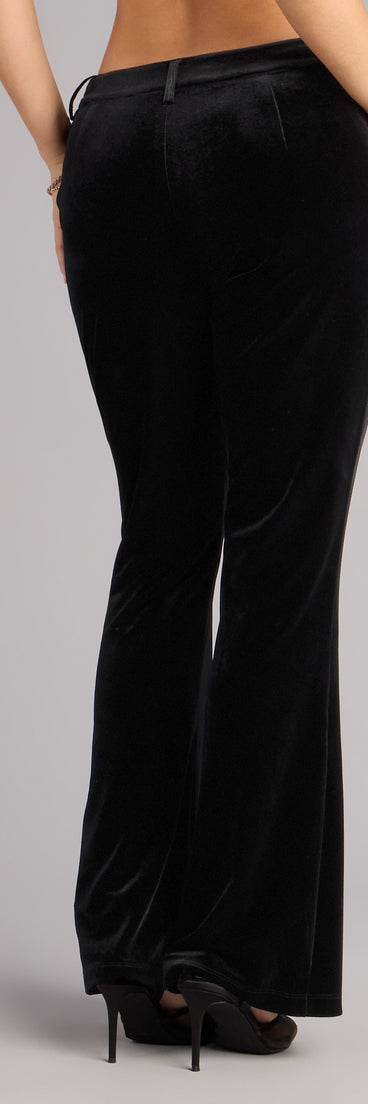 Velvet Vision Pintuck Flare Pants