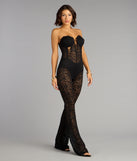 Laced in Luxe Strapless Lace Jumpsuit