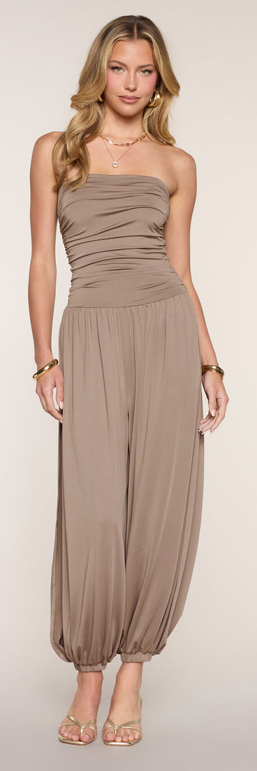 All Day Darling Strapless Jumpsuit