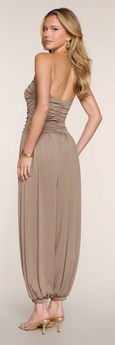 All Day Darling Strapless Jumpsuit