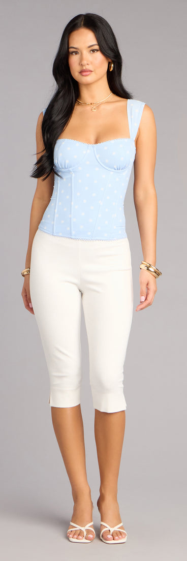 Plans Secured Ponte Capri Pants