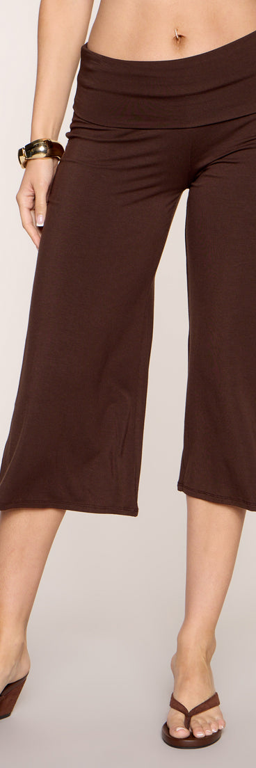 Effortlessly Cool Knit Gaucho Pants