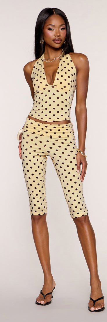 Spotted Out Polka Dot Capri Pants