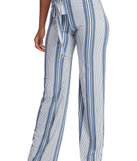Tied To Stripes High Waist Pants