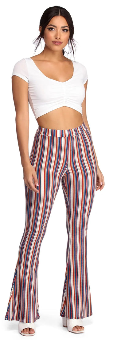 Stripes For Days Flare Pants