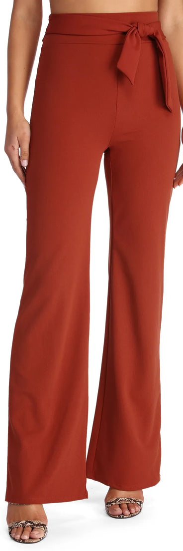 Sealed With Style Tie Waist Pants