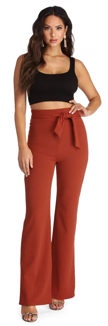Sealed With Style Tie Waist Pants