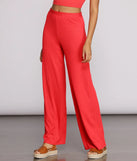 Keeping Knit Sassy Wide Leg Pants