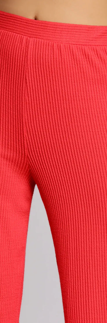 Keeping Knit Sassy Wide Leg Pants