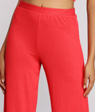 Keeping Knit Sassy Wide Leg Pants