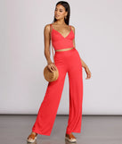 Keeping Knit Sassy Wide Leg Pants