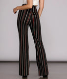 Stylin Striped High Waist Pants