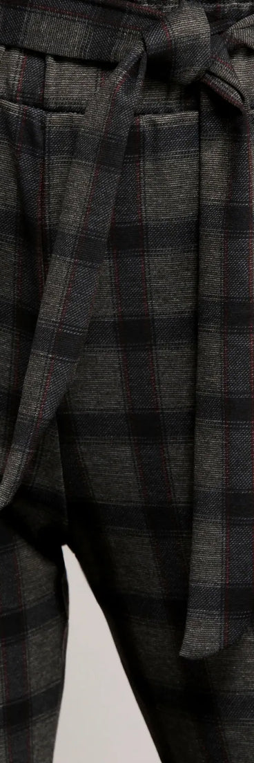 Mad For Plaid Paperbag Pants