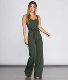 Such A Sweetheart Tie Waist Jumpsuit