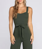 Such A Sweetheart Tie Waist Jumpsuit