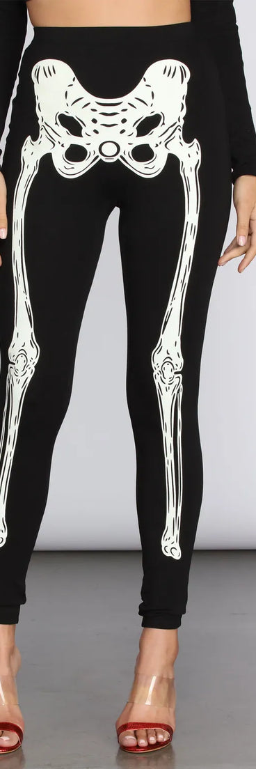 Glow-In-The-Dark-Skeleton Legging
