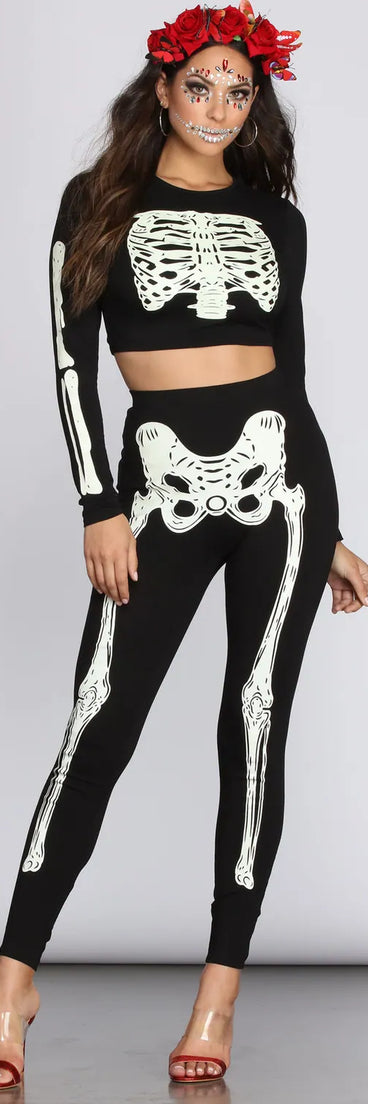 Glow-In-The-Dark-Skeleton Legging