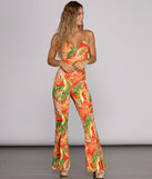 To Paradise Printed Flared Pants