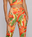 To Paradise Printed Flared Pants